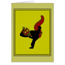 Customizable Tae Kwon Do Dragon Card