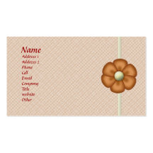 Customizable Textured Flower Biz Card Business Card Templates