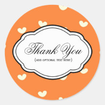 Customizable Thank You Sticker Label
