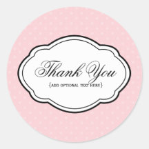 Customizable Thank You Sticker Label