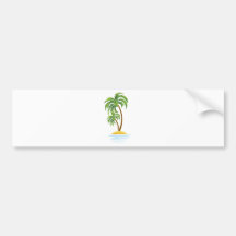 Customizable Tropics Bumper Sticker
