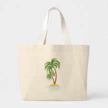 Customizable Tropics Canvas Bags