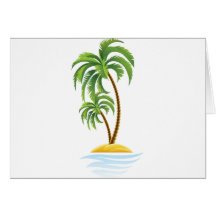 Customizable Tropics Greeting Card