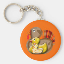 Customizable Turducken Design Keychain