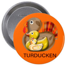 Customizable Turducken Design Pinback Buttons