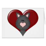 Customizable Valentine Cat 3 - Add Your Text Cards