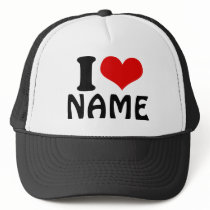 Customizable Valentines Day I love Heart Custom Hat