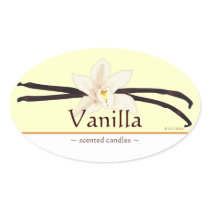 Customizable Vanilla Oval Sticker