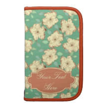 Customizable Victorian Floral Folio Folio Planners