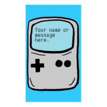 Customizable video gamer business cards
