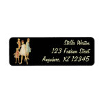 Customizable Vintage Fashion Return Address Label