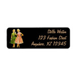 Customizable Vintage Fashion Return Address Labels