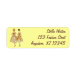 Customizable Vintage Fashion Return Address Labels