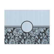 Customizable Vintage Floral Card Postcard