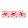 Customizable Vintage Skull & Crossbones Bumper Sticker