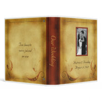 Customizable Vintage Wedding Photo Binder