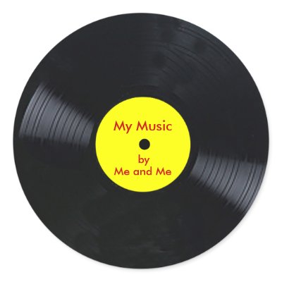 Customizable Vinyl Record Stickers by stickermad