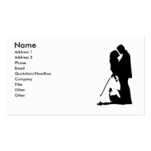 Customizable Wedding Business Card