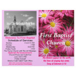 Customizable Weekly Church Bulletin (Inside Blank) letterhead