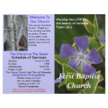 Customizable Weekly Church Bulletin (Outside Only)