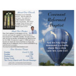 Customizable Weekly Church Bulletin (Outside Only) Customized Letterhead