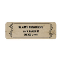 Customizable Western Inspired Return Address Label