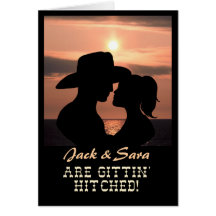 CUSTOMIZABLE Western Wedding INVITATION Cards