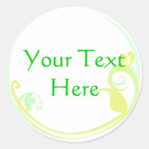 Customizable Yellow Flower Stickers