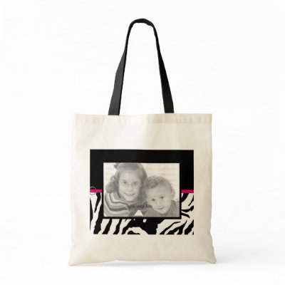 Customizable Zebra Print Photo Template Bag by tanyapecora
