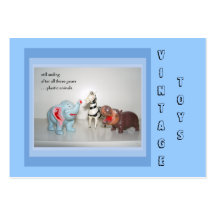 Customize-able Vintage Toy Dealer Business Cards