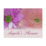 Customize bridal shower flower postcard
