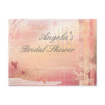 Customize bridal shower postcard