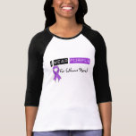 Customize I Wear Purple Ribbon Pancreatic Cancer Shirts