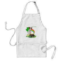 Customize It! Jack Russell St. Patricks Day Design aprons