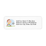 Customize It Soccer Boy T shirts and Gifts Return Address Label