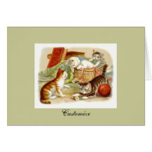 Customize Kitties Greeting Card