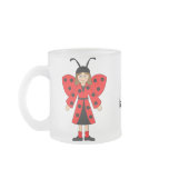 Customize Me -- Girl in Lady Bug costume Coffee Mug