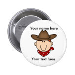 Customize Redhead Cowboy Button
