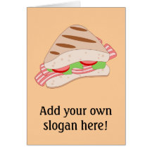 Customize this BLT Sandwich Graphic Greeting Card