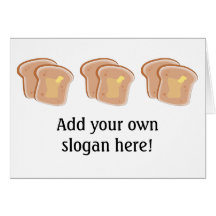 Customize this Buttered Toast graphic Cards