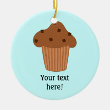 Customize this Choc Chip Muffin graphic Christmas Tree Ornaments