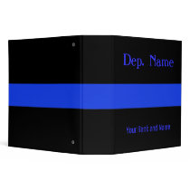 Customize this Thin Blue Line 3 Ring Binder