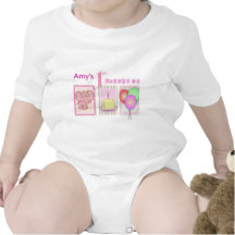 Customize your own 1st birthday creeper