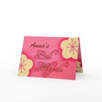 Customize your own Bat Mitzvah invitation Greeting Card