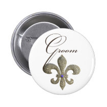 Customize your own Fleur-de-lis design buttons