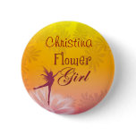 Customize your own Flower girl button
