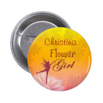 Customize your own Flower girl button buttons
