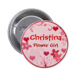 Customize your own flower girl button - template