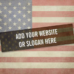 Customize Your Own Patriotic Bumper Sticker