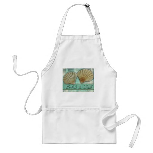 Customize your own seashell design apron